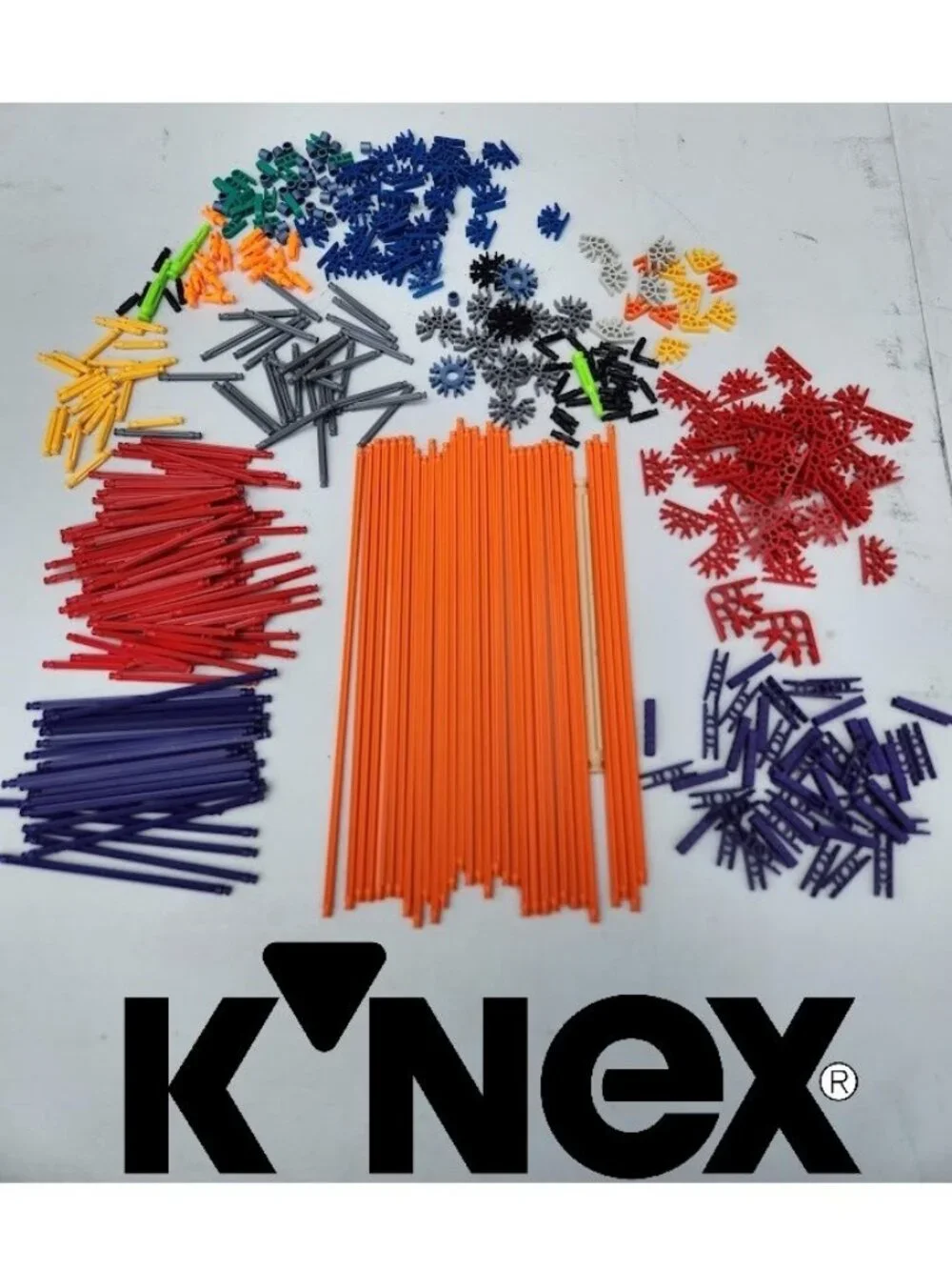 K'NEX Toy Building Set Bulk Lot Mixed Bundle Rods Connectors KNEX STEM Toy Rolle